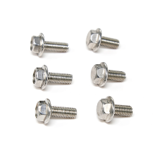 high quality stainless steel flange bolt all size for din6921 hex flange bolt